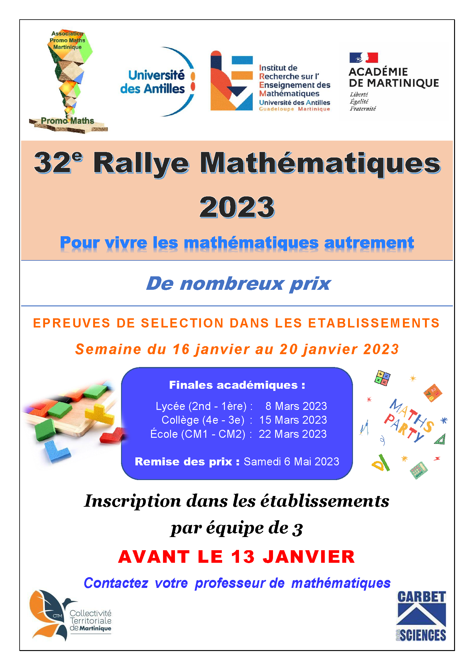 Affiche rallye mathématiques